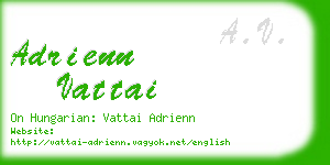 adrienn vattai business card